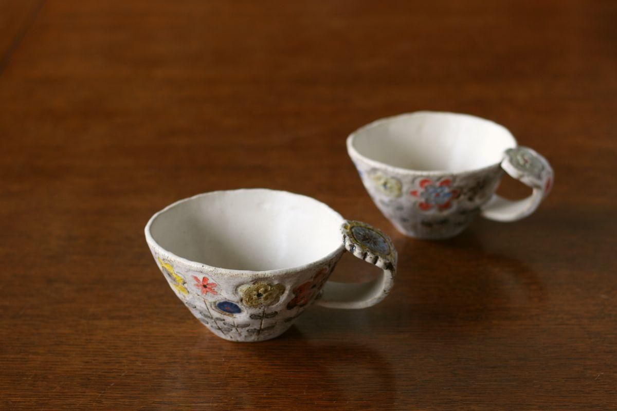 本田あつみ 和食器通販｜さわらぎ Wild flowerマグカップ