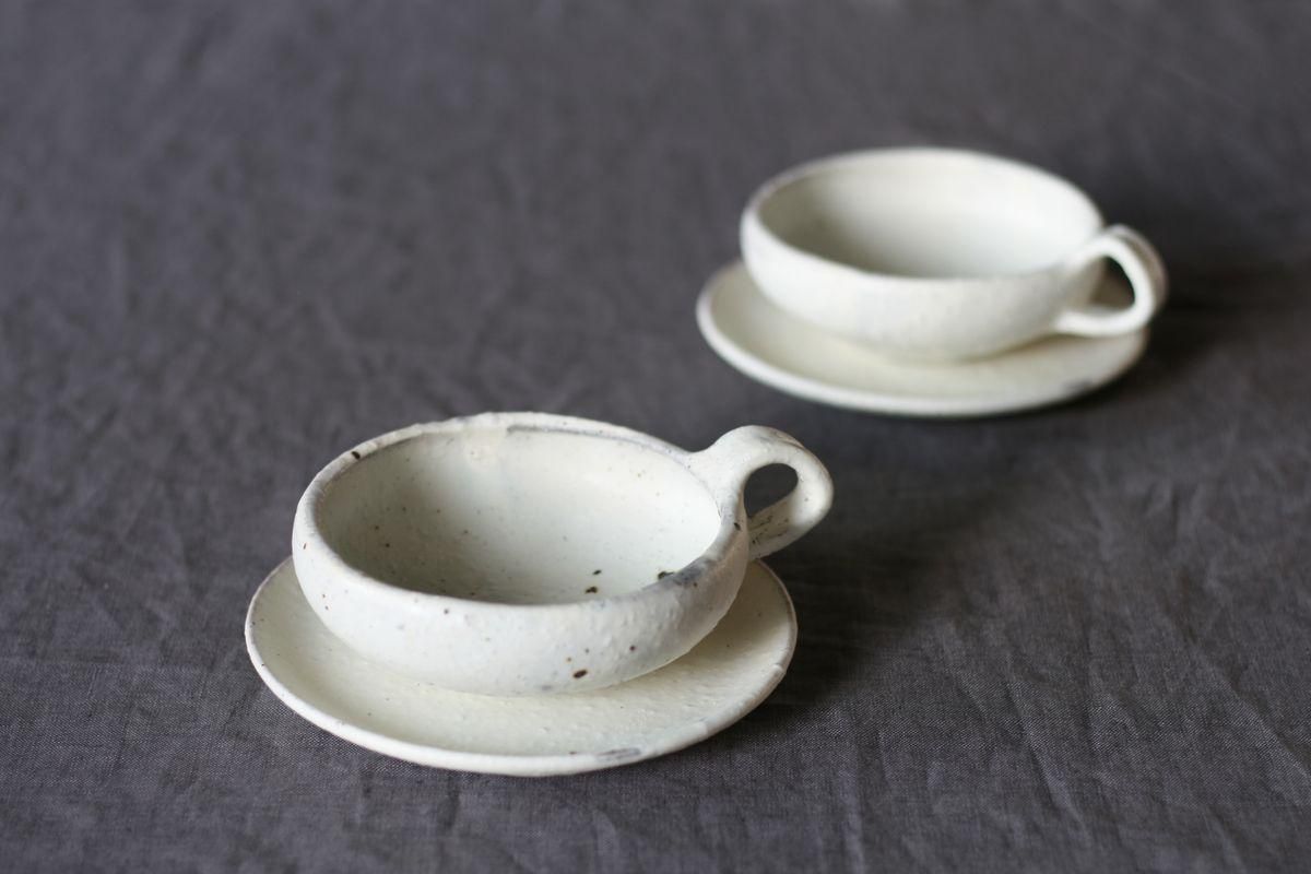 村上直子 shiro moegiミルクティカップ 作家の器｜さわらぎ