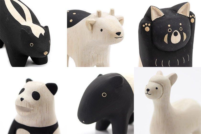 ぽれぽれ動物 スカンク/コジカ/レッサーパンダ/パンダ/マレーバク