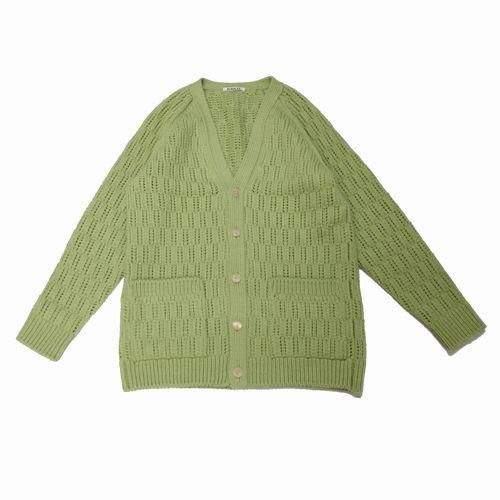 AURALEE オーラリー 23AW WOOL CORD RIB KNIT CARDIGAN カーディガン 1