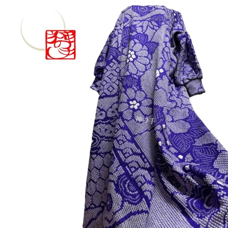 持ち込み着物リメイク】スッキリ切替ドレス 和柄ワンピース ご希望