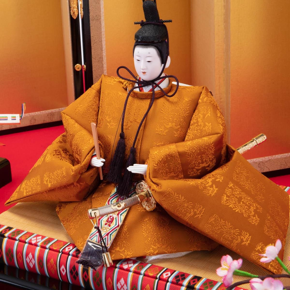 雛人形 京九番 親王飾り 黄櫨染御袍 即位礼正殿の儀 徳印 大橋弌峰