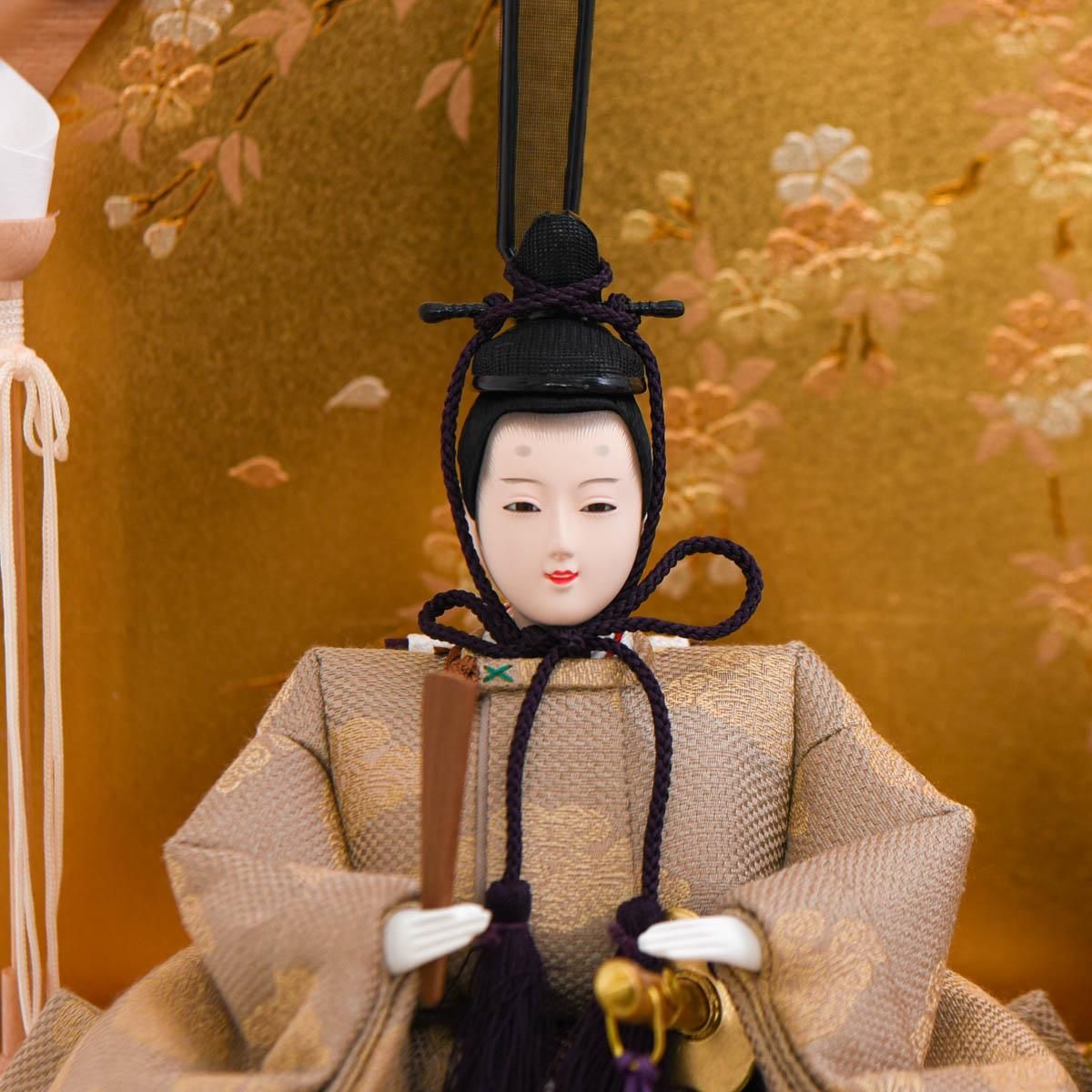 ひな人形 芥子(京十二番) タモ丸ケース 清水久遊 - 雛人形・五月人形