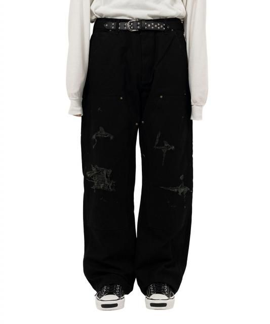 KAMIYA Boro Painter Pants(BLACK) ボロダックペインターパンツ