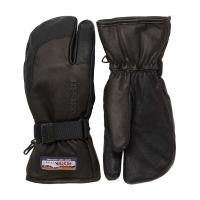 HESTRA 30872 3-FINGER FULL LEATHER Black | 極寒の雪山用グローブ