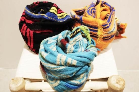 kapital キャピタル 縮絨ウール POPアイヌHAPPYマフラー