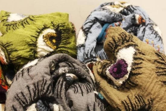 KAPITAL K2410XM535 縮絨ウール SPEAKEASY HAPPYマフラー