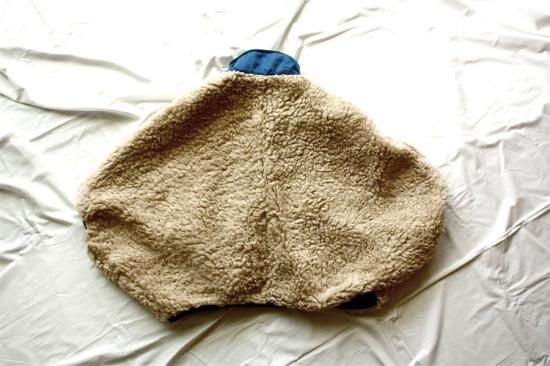 KAPITAL キャピタル ボアフリース×ナイロン ORIGAMIポンチョ