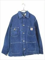古着 80s USA製 Carhartt デニム ミシガンチョア カバーオール