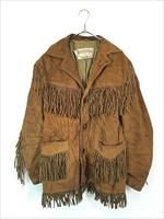 古着 70s Rancher by Schott Bros フリンジ ウエスタン 本革 スエード