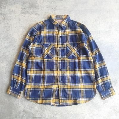 Boncoura・ボンクラ】ヘビーネル ワークシャツ イエローチェック - JAM