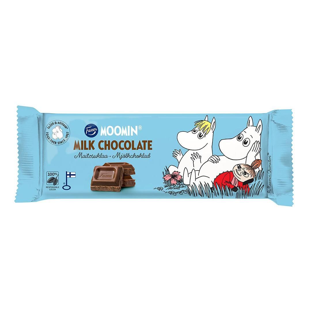 Fazer ファッツェル Moomin ムーミン ミルクチョコレート ( バー / 68g