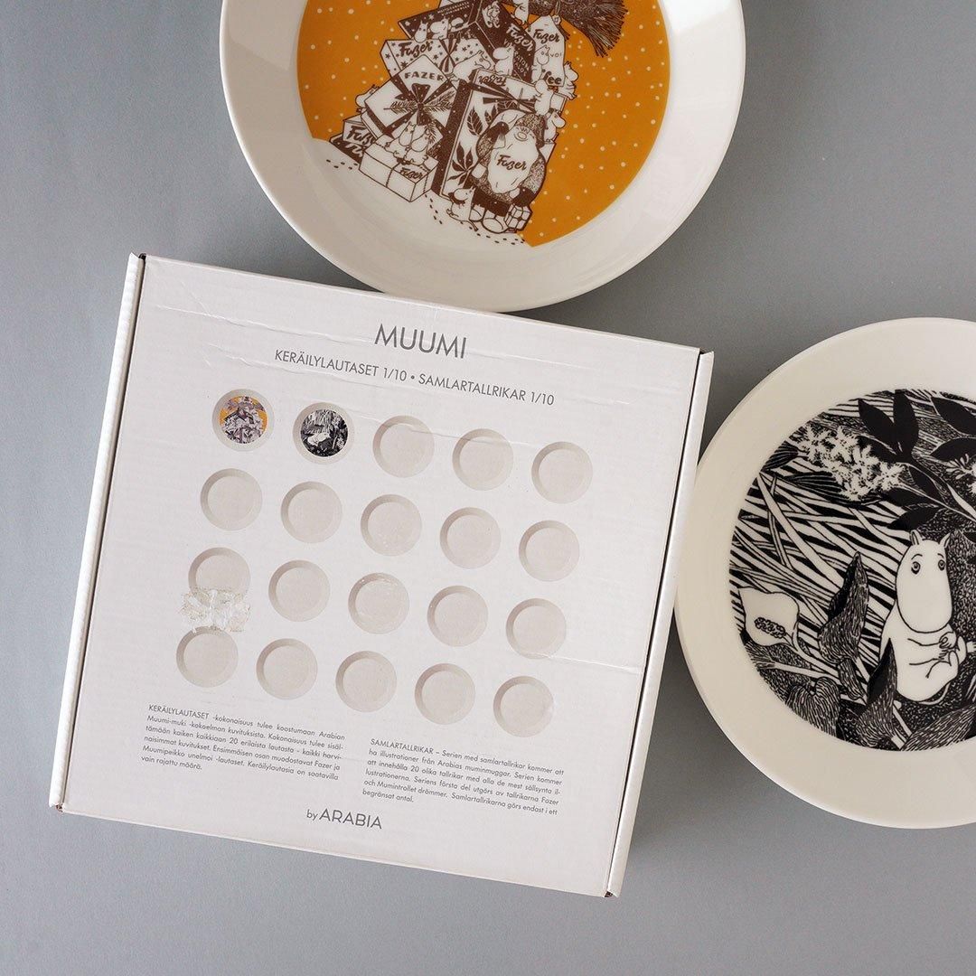 ARABIA MOOMIN - ムーミン コレクターズ プレートセット - 1/10 Fazer