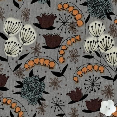 Alexander Henry Fabrics（アレキサンダーヘンリー）ハーブス グレー