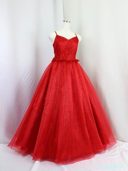 ゆめりすと☆ソロステージ・ラメチュールレース レッド ：ピアノ