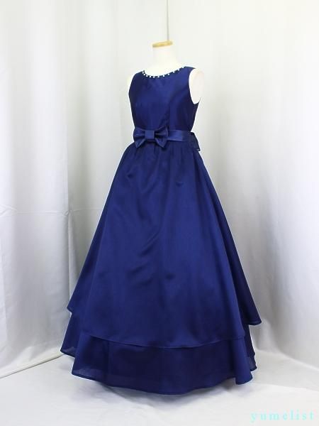 ゆめりすと☆シェリーv3 ネイビー （ロング丈） ：ピアノバイオリン