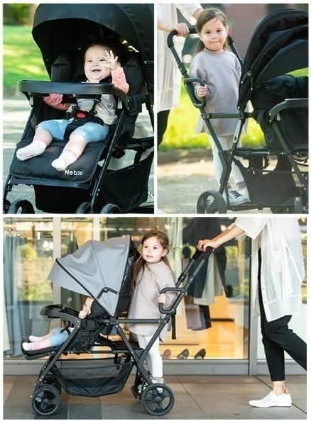 アミティエF ネビオ《二人乗り》 (二人乗り/双子用ベビーカー) の