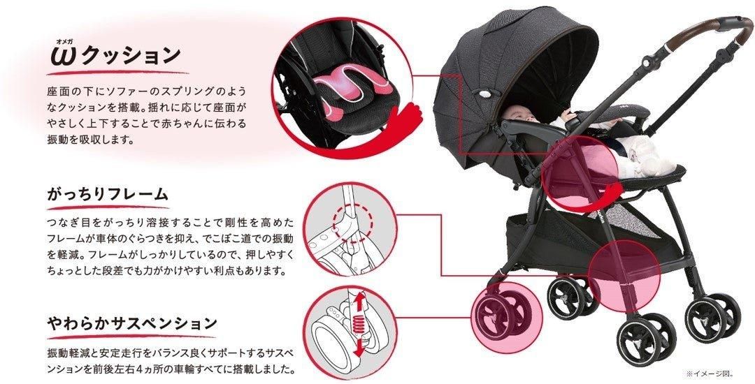 ラクーナ クッション フリー プラス A型ベビーカー アップリカ(aprica