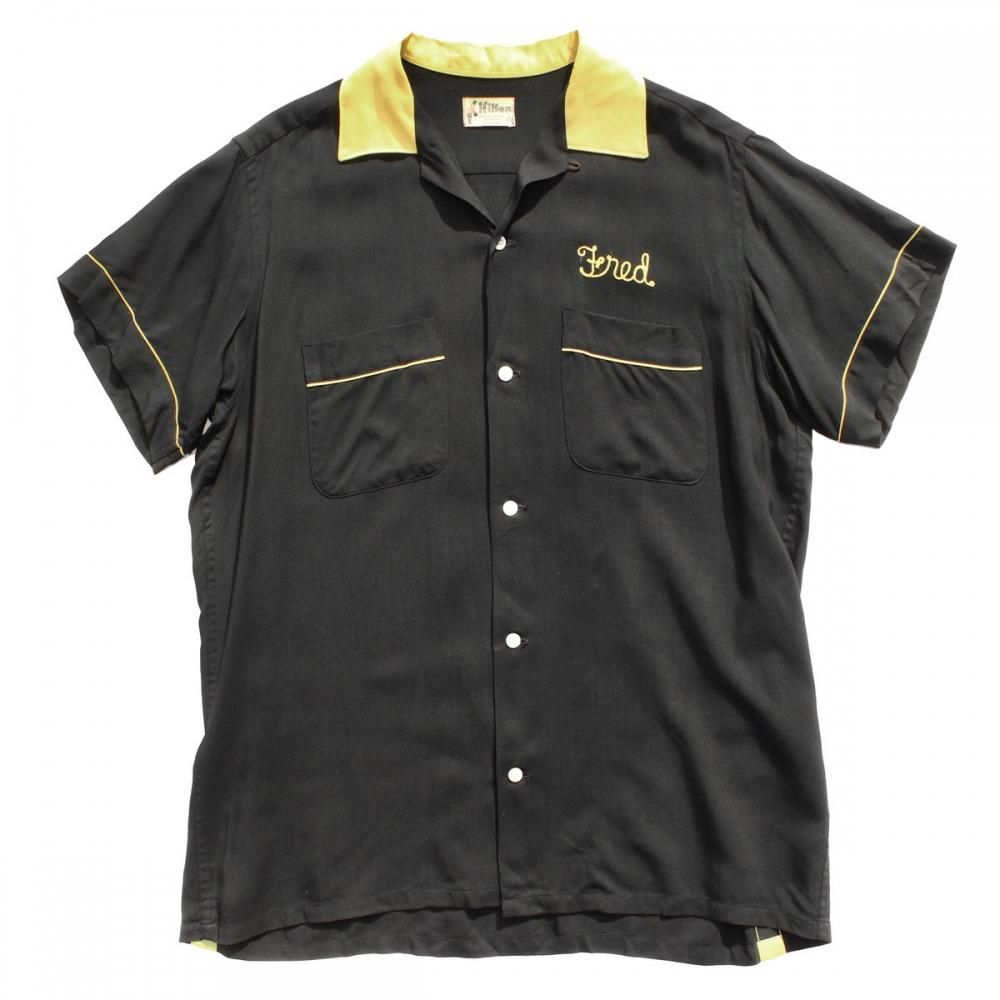 ヴィンテージ S/S レーヨン ボウリングシャツ【Hilton】【1960's