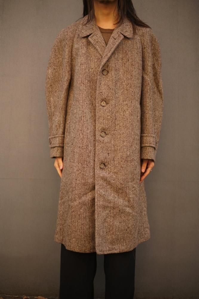 Town Club - Harris Tweed】ヴィンテージ ハリスツイード ウールコート