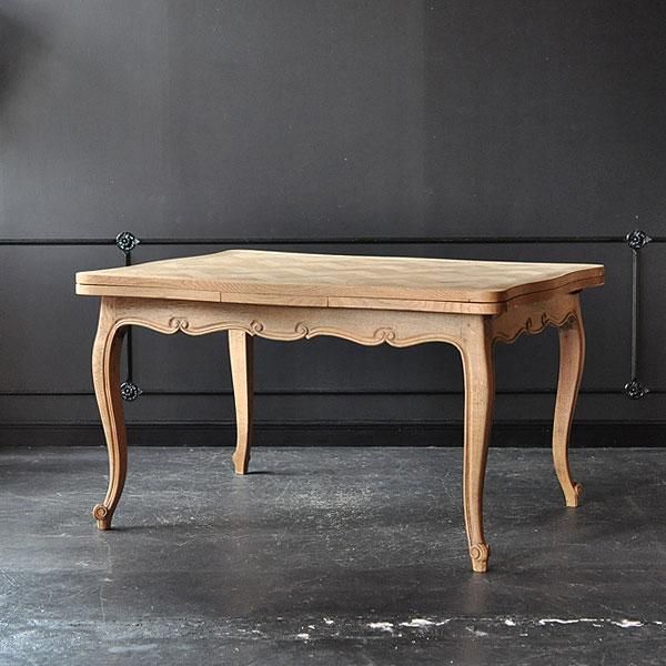 剥離された伸縮式アンティークテーブル・2/アンティーク家具 店舗什器