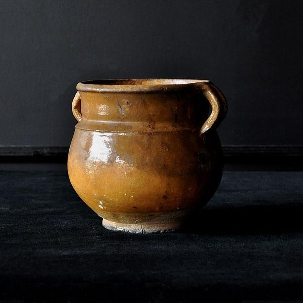 アンティークコンフィポット/フランスアンティーク雑貨 花器