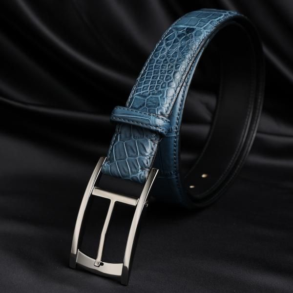 クロコダイルベルト カルネ - クロコダイル・ワニ革オーダーメイド