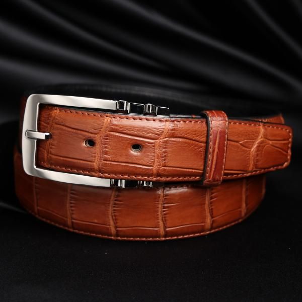 クロコダイルベルト パスレル - クロコダイル・ワニ革オーダーメイド