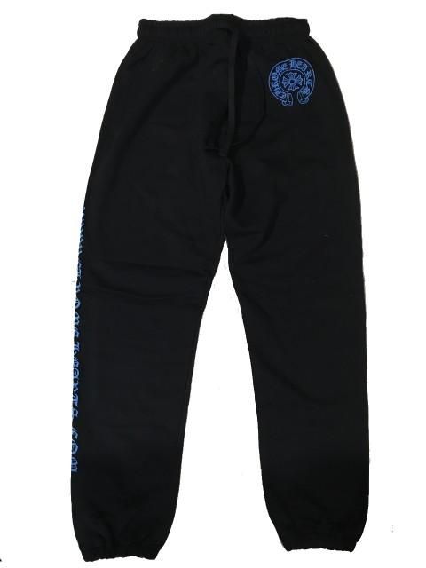CHROME HEARTSクロムハーツスウェットパンツ black/blue ホースシュー