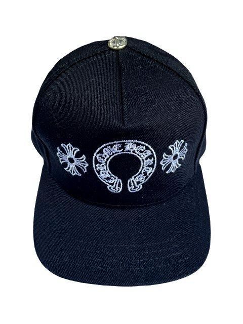 CHROME HEARTSクロムハーツ5 PANEL CH+ HORSESHOE CAP black- 夜型大型