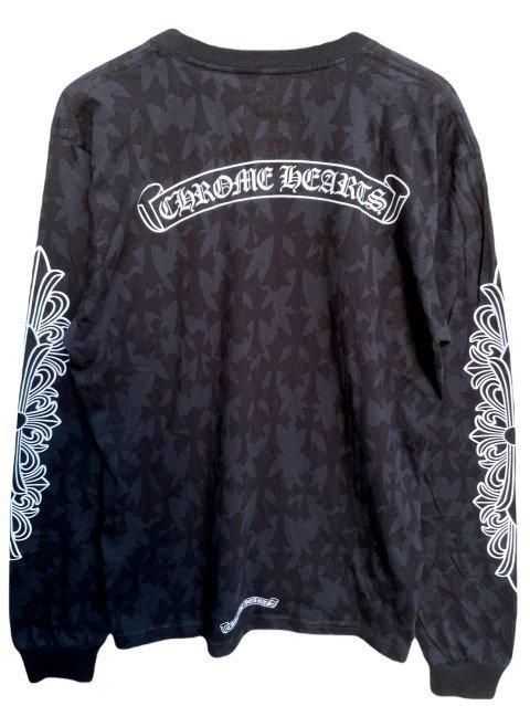 CHROME HEATRSクロムハーツセメタリープリント ロングスリーブT black