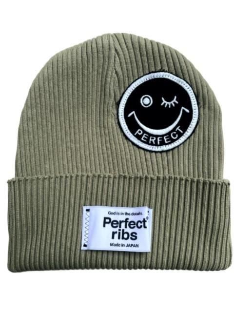 帽子 Perfect ribs SMILE Patch Rib Beanie Cap Perfect ribs×A LOVE