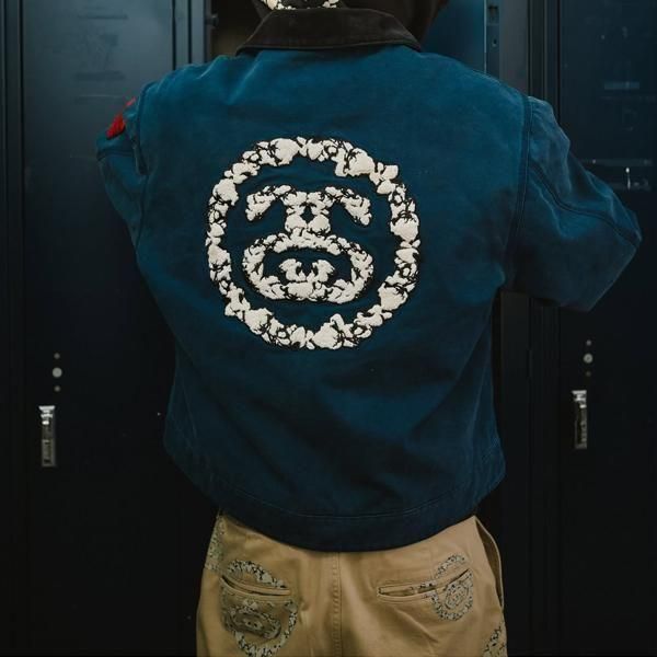 DENIM TEARS × STUSSY / DOUBLE S WREATH CHINO - GANGSTA MARKET