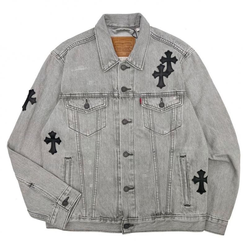 ADVANCE / LEVI'S × CROSS LEATHER DENIM JACKET - GANGSTA MARKET