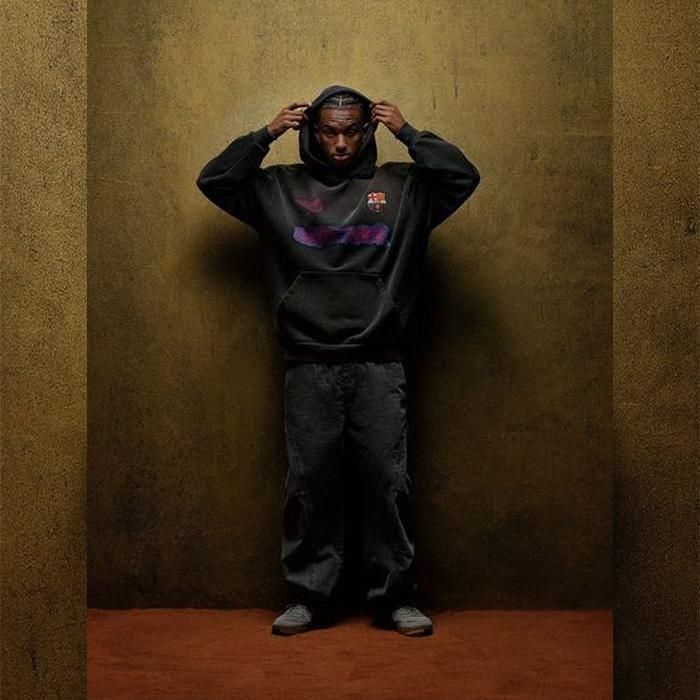 CACTUS JACK × NIKE × FC BARCELONA / SPRAY LOGO HOODIE - GANGSTA