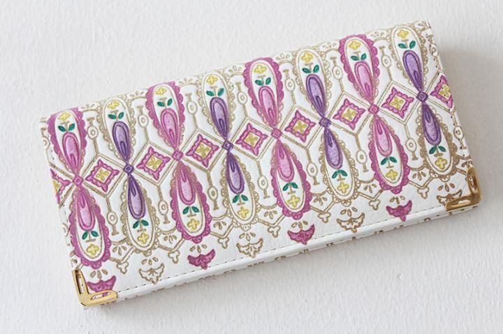 姫路・姫革細工】 長財布 ＜イギリス・ピンク＞ - 伝統工芸・和雑貨