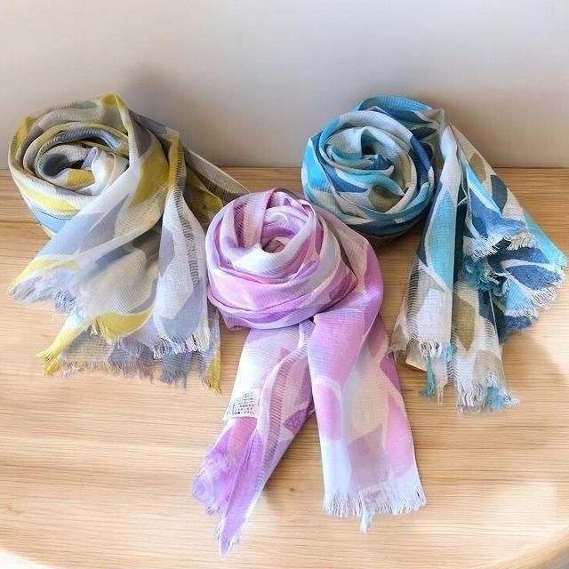 シルク混うろこ柄ストール | おしゃれで便利 - 新潟の帽子専門店「帽子