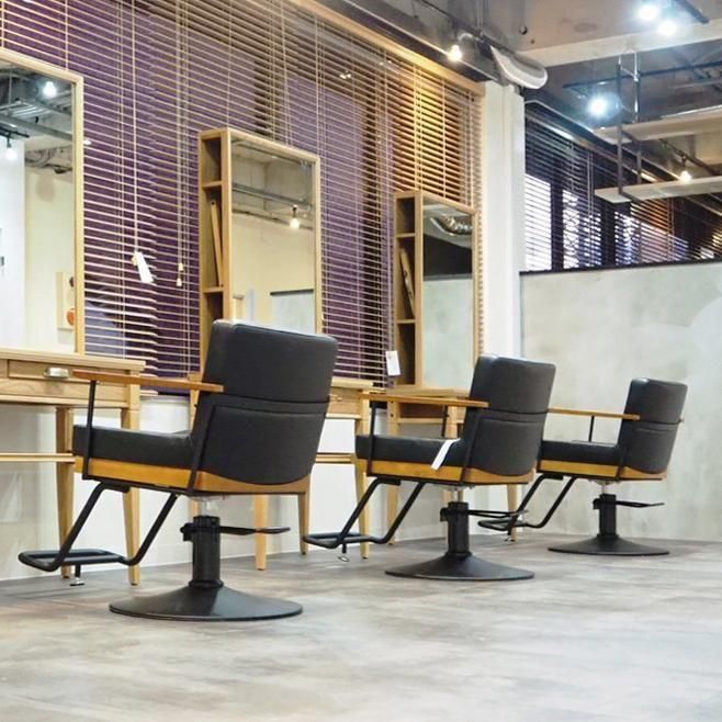 美容室 スタイリングチェア 『Framu/フラム』 BLACK（ブラック）業務用