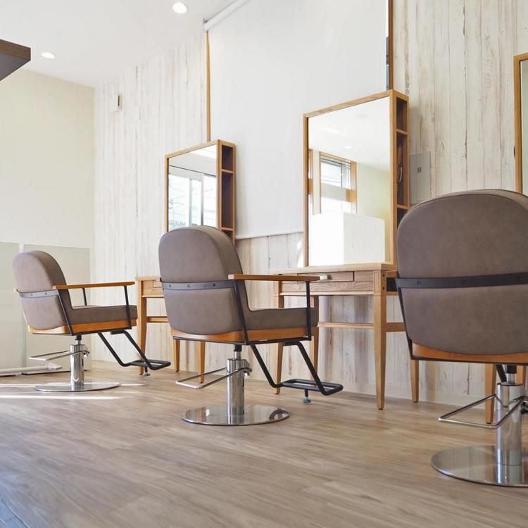 美容室向け スタイリングチェア crel(クレル) ブラウンアッシュ 業務用