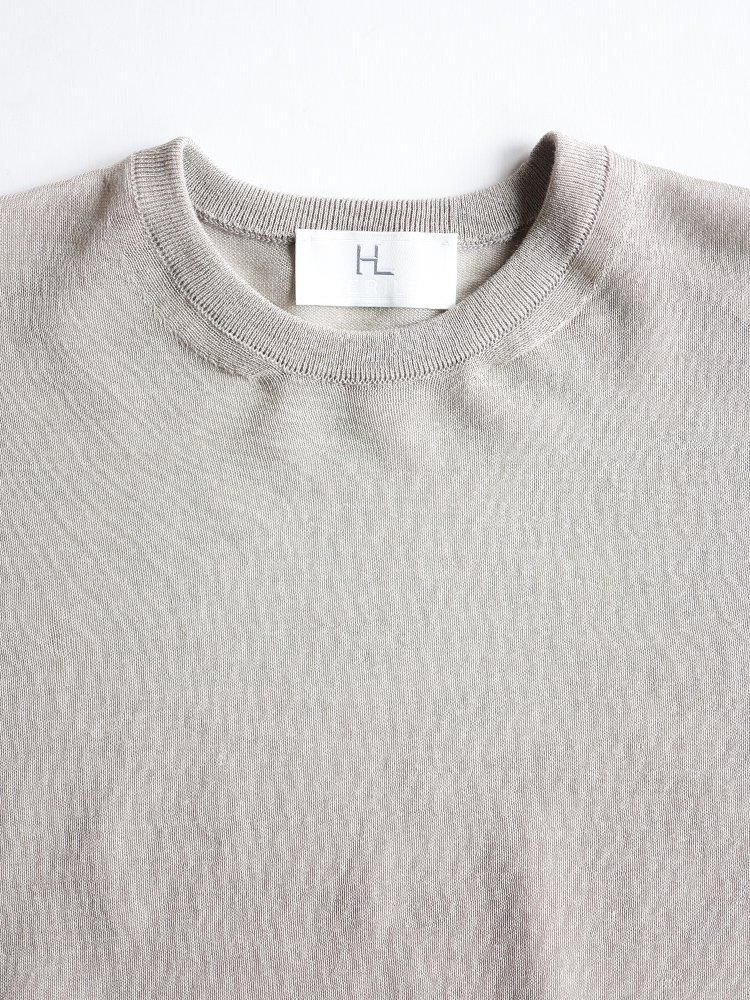 HERILL / RAMIE HIGH GAUGE CREW NECK (BEIGE) - TROUPE ONLINE SHOP