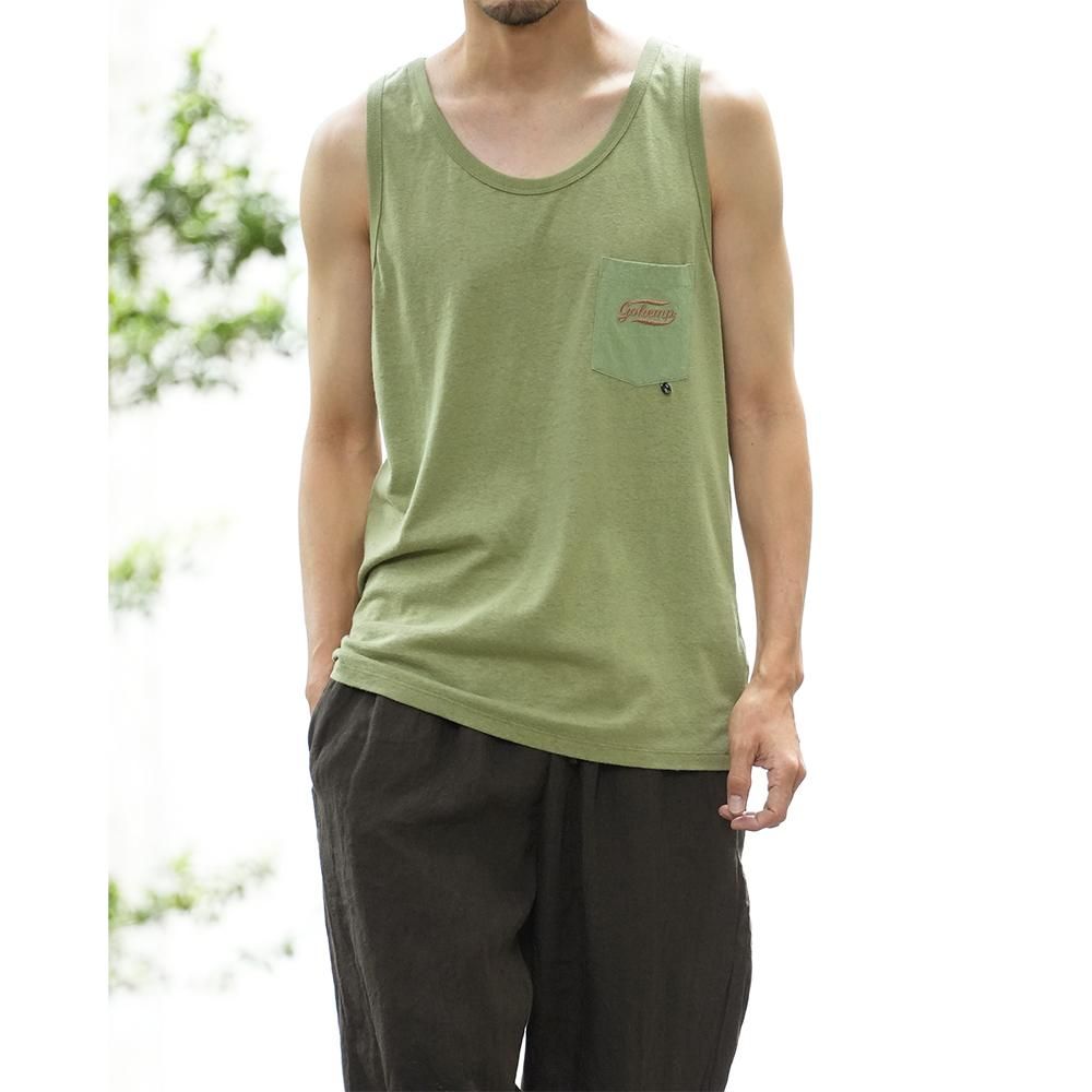 GOHEMP ( ゴーヘンプ ) タンクトップ FINEDAY TANKTOP ( GREEN TEA