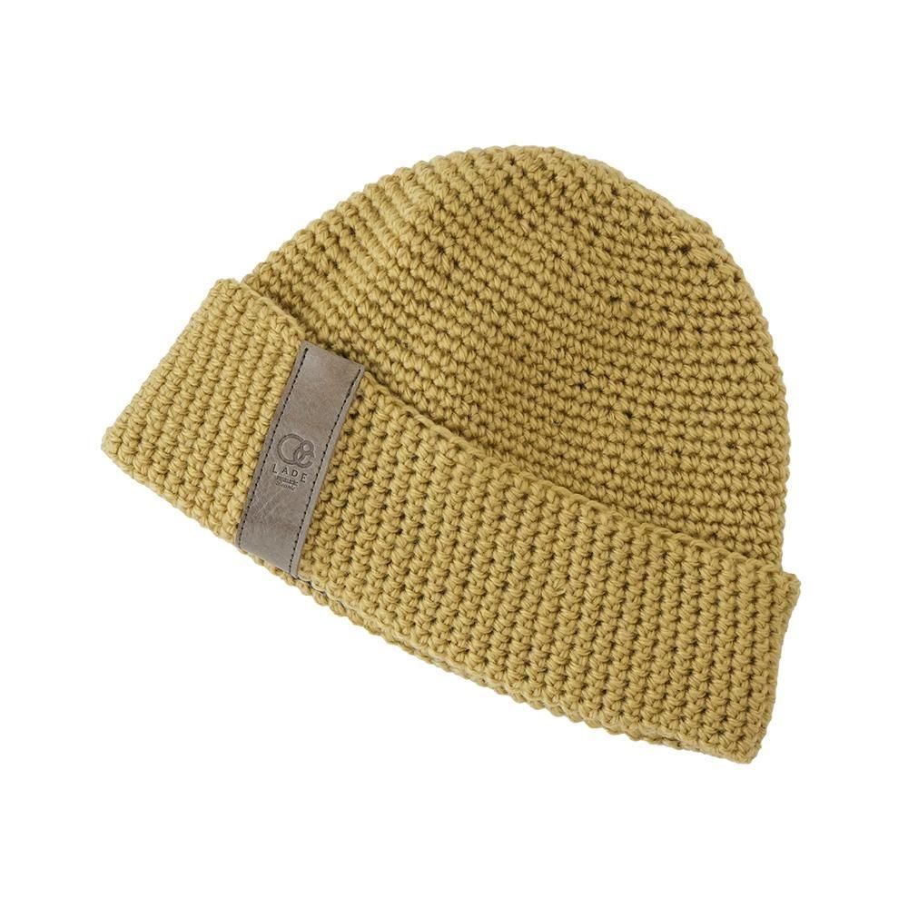LADE ( レイド ) ビーニー PLAIN CUFF LEATHER ( GINGER ) L+ (60cm