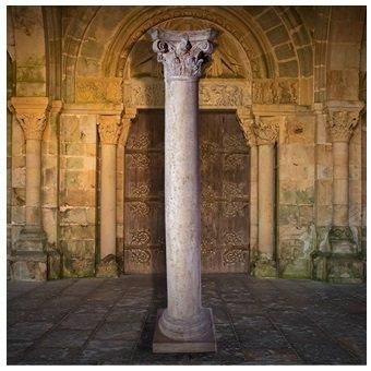 巨大オブジェ☆大理石風☆古代ギリシャ建築装飾柱☆コリント式の柱