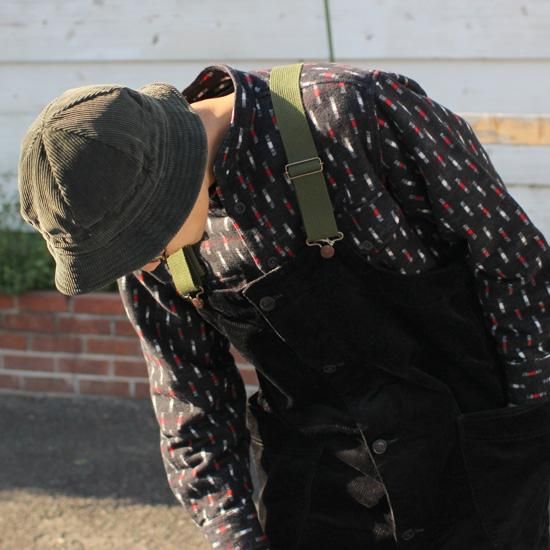 GOHEMP ゴーヘンプ｜9W CORDUROY TUBE VENDOR ALL PANTS (ブラック