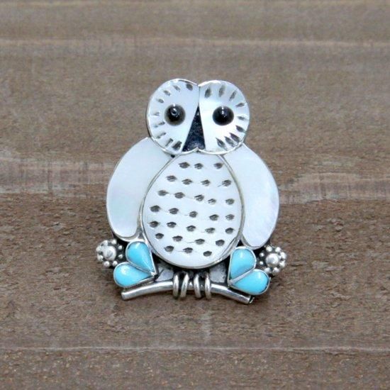 ZUNI ズニ族｜インレイ キャラクター リング REGINA KALLESTEWA作 15号