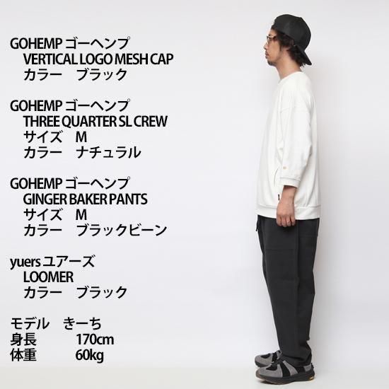 GOHEMP｜THREE QUARTER SL CREW アッシュヘザー