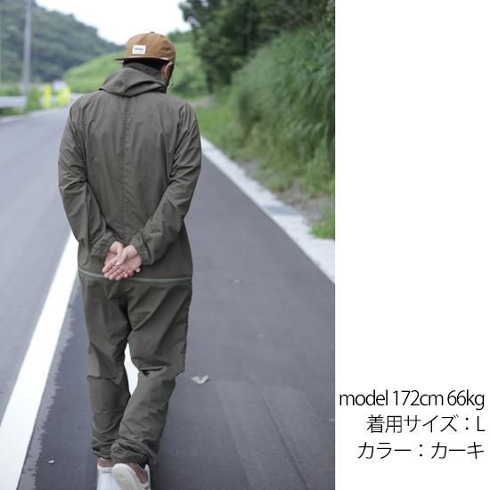 remilla レミーラ｜リップボートジップスモック (ホワイト)(ツナギ