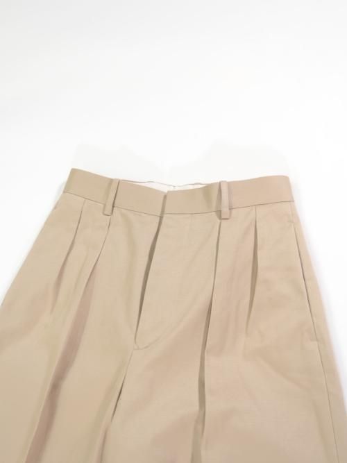 Scye BASICS サンホアキンコットンチノ クロップドワイドパンツ