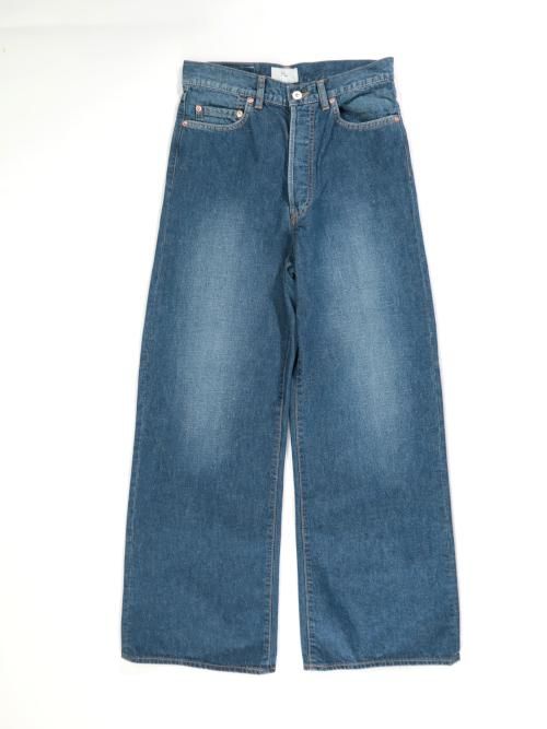 HERILL ネップデニム セーラーパンツ(Vitage worn)【ユニセックス