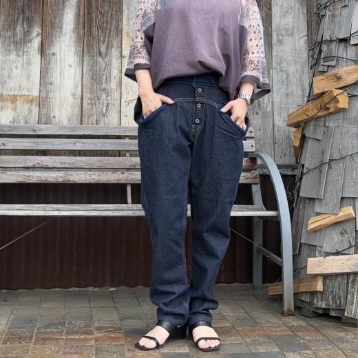 KAPITAL]11-5ozデニムサルエルヌーベルパンツ - TAKE FIVE | テイク